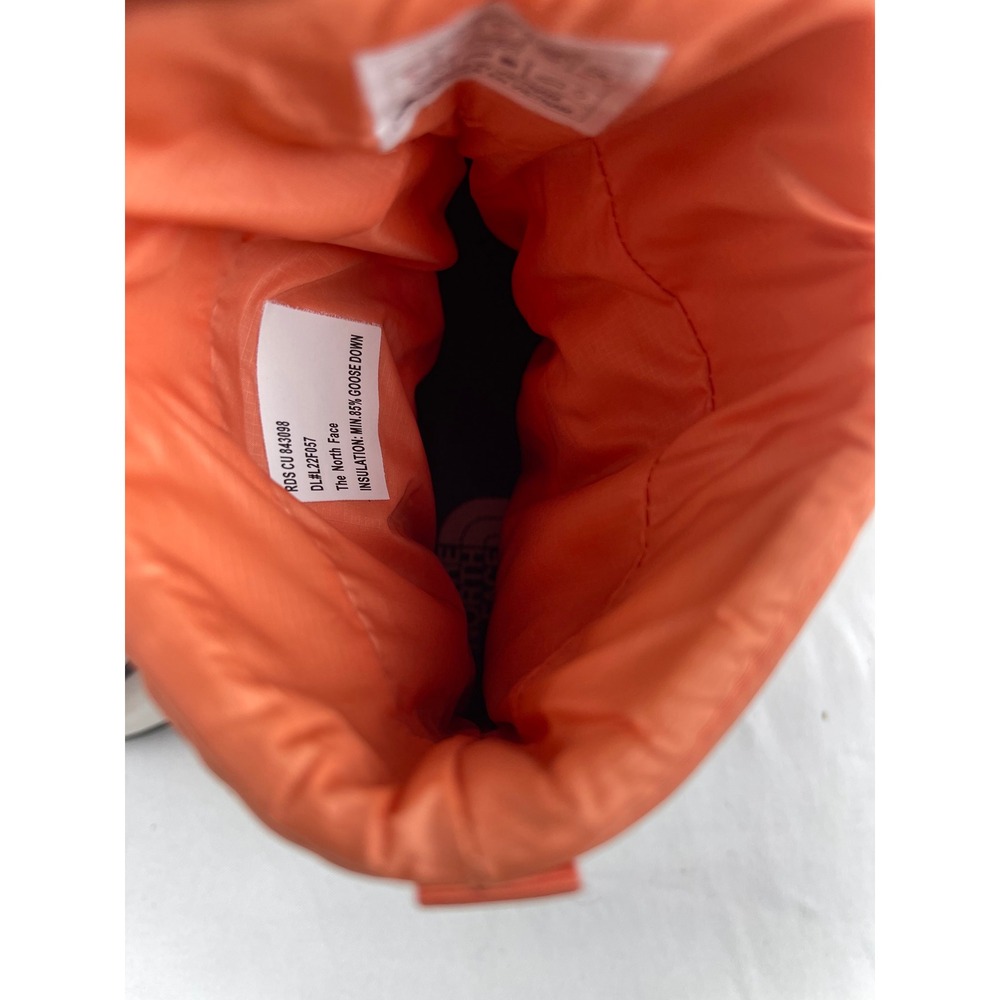 The North Face Nuptse II Dryvent Bootie Women 6 Orange Down Winter Puffer - Picture 11 of 11
